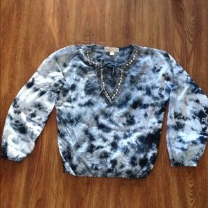 Michael Kors  tie dye boho blouse